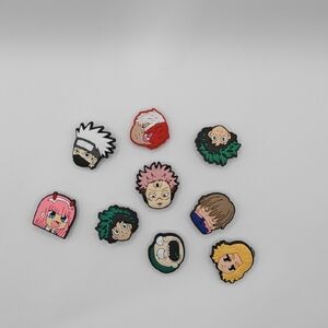 Anime Character Shoe Charms Set - Multicolor